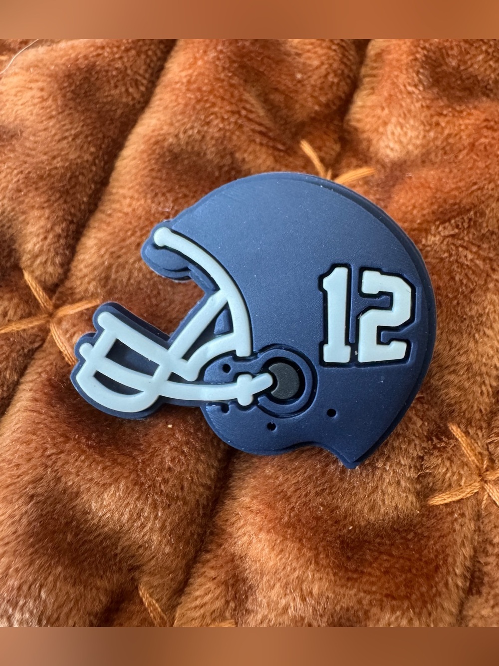 Blue Footbal Helmet CROCS Jibbitz Shoe Charm 5/$20